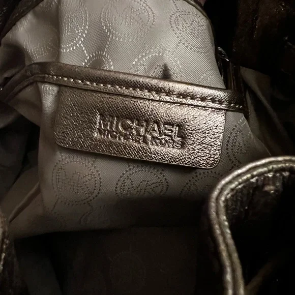 Michael Kors Metallic Bronze Leather Bag - Picture 10 of 12